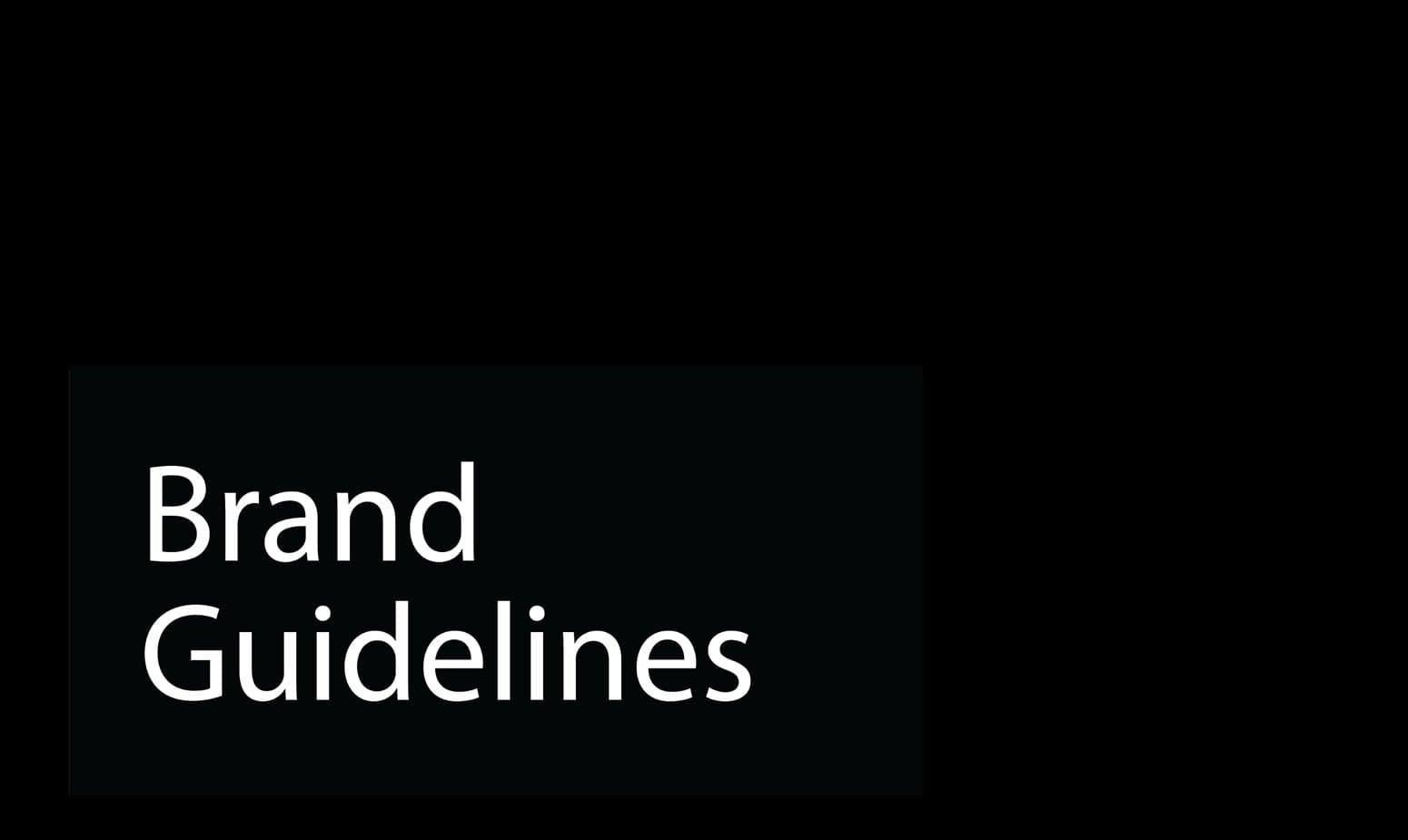 Brand Guidelines title