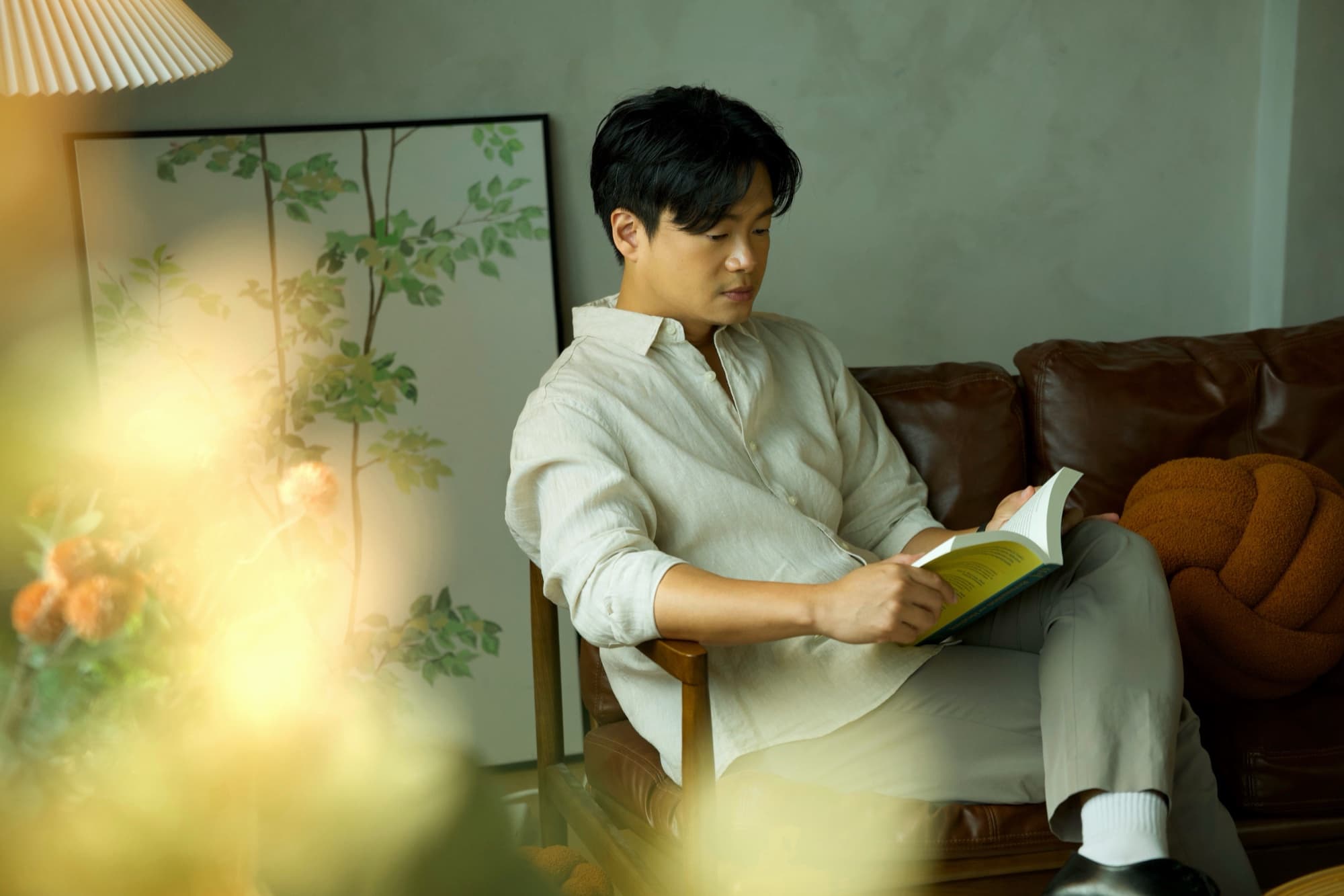 Founder reading