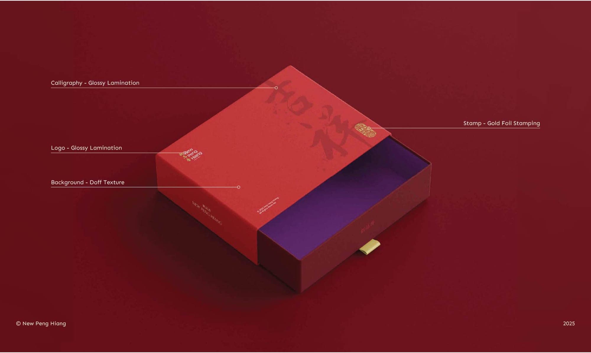 Box packaging drawer