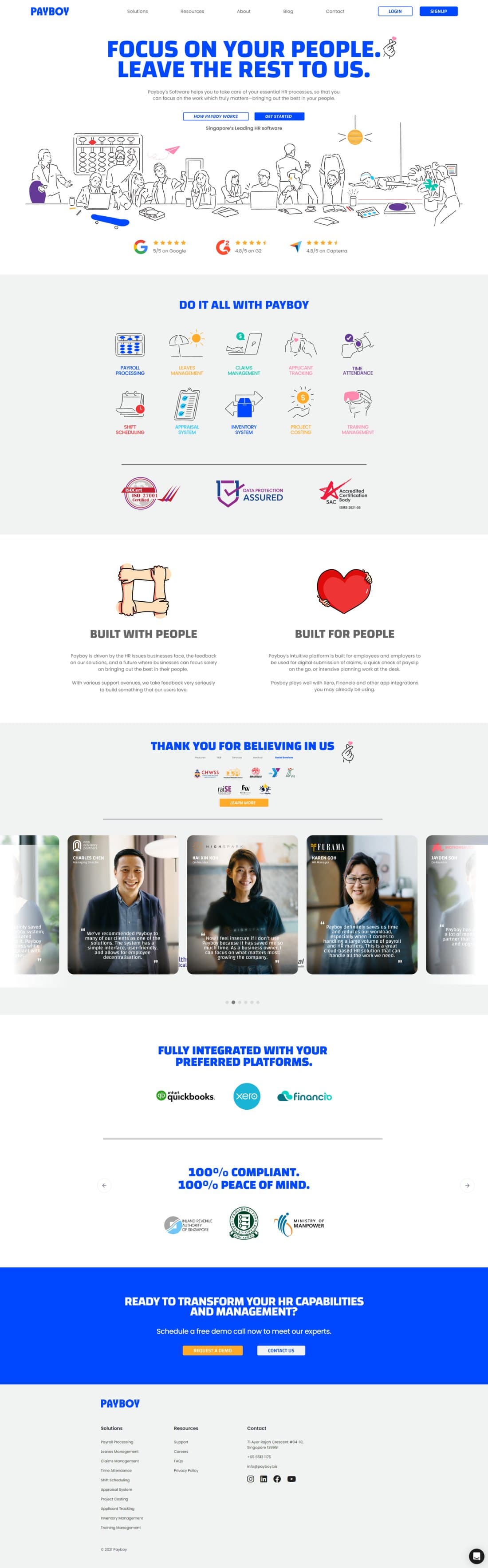 Payboy website landing page